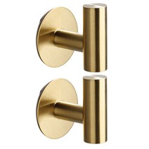 앞날창창 고급형 부착식 접착식 벽걸이 다용도 후크 걸이, 골드, 2개