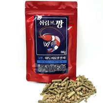 쉬림프깡 3깡 대두피 알팔파 새우 사료, 80g, 1개