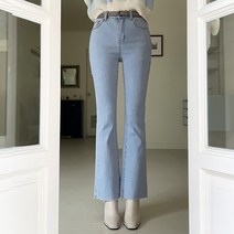 시크폭스 여성용 여우진닐튼 부츠컷 데님 팬츠