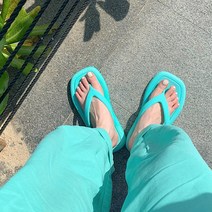 라블 스퀘어 방수 플립플랍