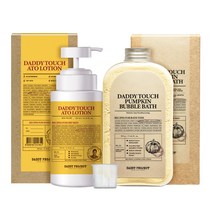 대디프로젝트 베이비 케어 대디터치 펌킨 버블바스 500g + 아토로션 300ml, 1세트