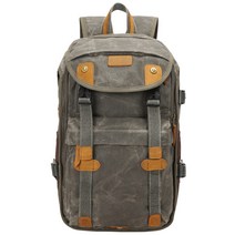 BAGnBAGs 레트로 카메라 백팩 K-3040, 아미 그린