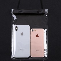 메이크마인 휴대폰 아이패드 대용량 방수팩, 블랙, 1개