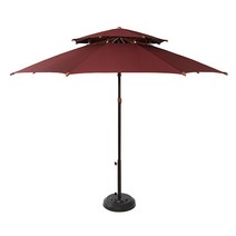 대양파라솔 2단 8각 카본 파라솔 지름 2300mm, 버건디, 1개