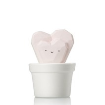 디토이 미니 선인장 세라믹 디퓨저 하트모양, 그린티