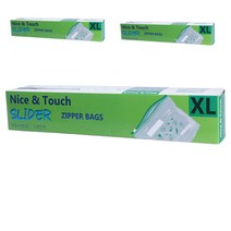 나이스엔터치 스페셜 에디션 베지터블 이지 슬라이더 지퍼백 특대형 12p, 특대(XL) 이상, 3개