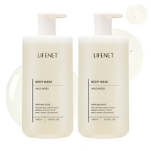 라이프넷 바디워시 와일드 모스, 2개, 1000ml