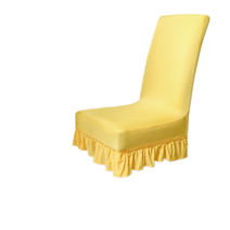 오늘도양 고급스러운 레이스 의자커버, 옐로우