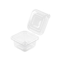 대성기업 사각 원터치 소스 반찬 용기 투명 소, 100개입, 15개