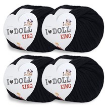 니뜨 아이돌킹 뜨개실 45g x 4p, 2 블랙