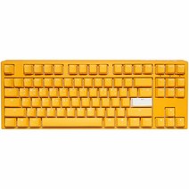 Ducky ONE 3 TKL RGB PBT 이중사출 한글 적축 유선키보드, Yellow, 텐키리스