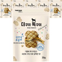 더독 강아지 더꾸이 독꾸이 생선살 간식 30g, 황태맛, 6개