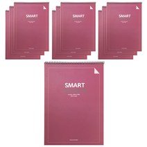 투영디자인 1500 상철 스마트 유선노트, 버건디, 10개