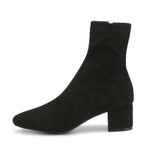 엠마미들 슬림핏 스판 삭스 앵클부츠 스웨이드 5cm