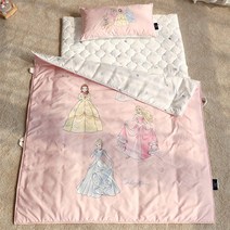 아망떼 디즈니 아동용 트윙클 프린세스 낮잠이불 패드세트 솜포함, PINK