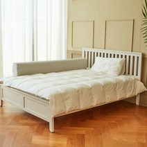 캥거루루 아기침대 메모리폼 범퍼 쿠션가드 L 170, 밀크그레이