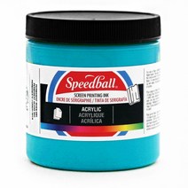 스피드볼 아크릭 실크스크린 잉크, Peacock Blue, 236ml