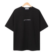 레이먼 남성용 펜펜 오버핏 레터링 반팔티