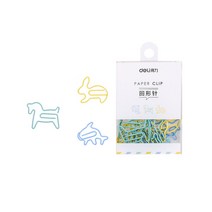 델리 무광 컬러와이어 문서홀더 혼합형 D0722, 12개입, 4개