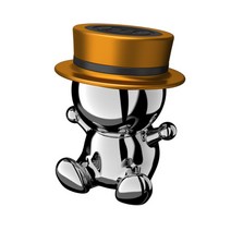 아이엠판다 마그네틱 메탈인형 차량용 휴대폰 자석 거치대, 1개, 골드