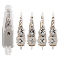 다다 펜 타잎 노크식 수정테이프 + 리필 4p, 그레이, 1세트