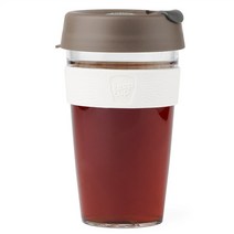 킵컵 클리어 리유저블 텀블러, 라떼, 454ml