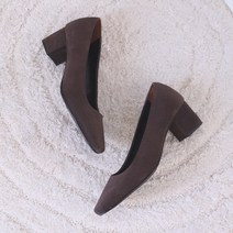 르본디 수제화 스퀘어 펌프스 미들구두 3cm