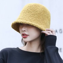 메이징초이스 여성용 뽀글이 니트 벙거지 모자