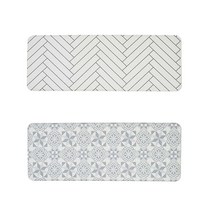 신영인더스 PVC 양면 주방매트 1.4cm 2p, 모자이크