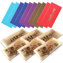 투영디자인 골드 용돈 봉투 랜덤발송 6p + 캘리 가로 봉투 10p 세트, 감사(캘리봉투), 1세트