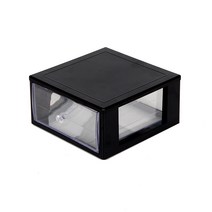 하라데코 1단 슬림 미니 정리함 특대, 블랙