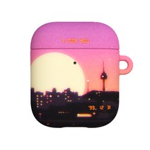 별다섯 디자인 하드 키링 에어팟 케이스, 99 아이러브유