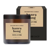 더허브샵 우든윅 소이캔들 100g, 한라봉, 1개