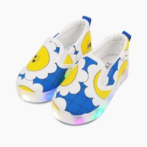 새끼발바닥 아동용 해바라기 LED 슬립온