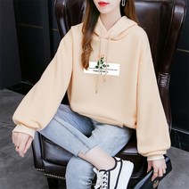 여성용 블랙101 세라핀 플라워 베이직 후드티 CH-2214686