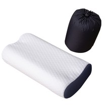 아지오텍스 미니멀 캠핑베개 + 커버 + 파우치, 화이트, 1세트