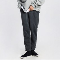 남성용 기모 면 세미 일자 트레이닝 바지
