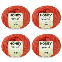 니뜨 허니 울 뜨개실 30g x 4p, 46자몽