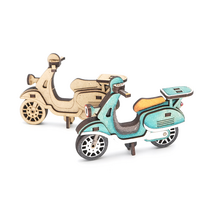 미니 스쿠터 만들기 3D 입체퍼즐, 12피스, 혼합색상