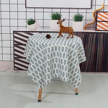 코튼린넨 패턴 가리개 천 식탁보, 12, 90 x 140 cm