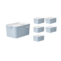 락앤락 차곡차곡쌓아쓰는모듈수납함 10L HPI1013BS6, BLUE, 6개