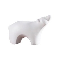 파라다이소 북유럽 인테리어 미니멀 세라믹 동물 장식품 곰, 화이트