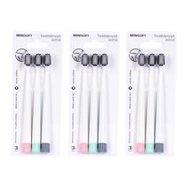 오픈스페이스 미니소프트 대나무 숯 칫솔 3종 세트, 3세트, 3개