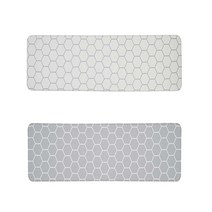 신영인더스 PVC 양면 주방매트 1.4cm 2p, 헥사곤