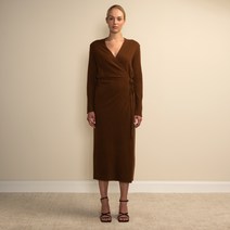 퓨어캐시미어뉴욕 Maxi Wrap Dress