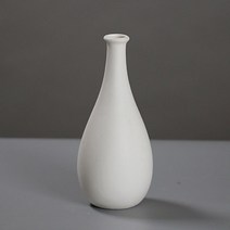 리버그린 심플 세라믹 오브제 화병 G타입, 화이트