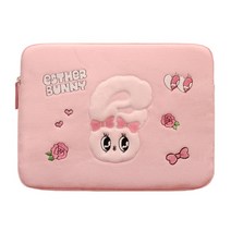 에스더버니 15 캔버스 노트북 파우치, PINK