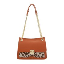 레오파드 레이어드 심플 숄더백