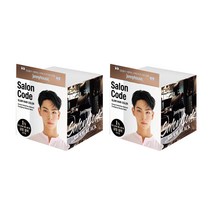 제니하우스코스메틱 제니하우스 뉴 살롱코드 글램헤어컬러 염모제 1N, 1N 글램 블랙 (새치용) 2개 SET