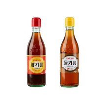진솔촌 전통 압착 방식 통참깨 참기름 350ml   통들깨 들기름 350ml 세트, 1세트